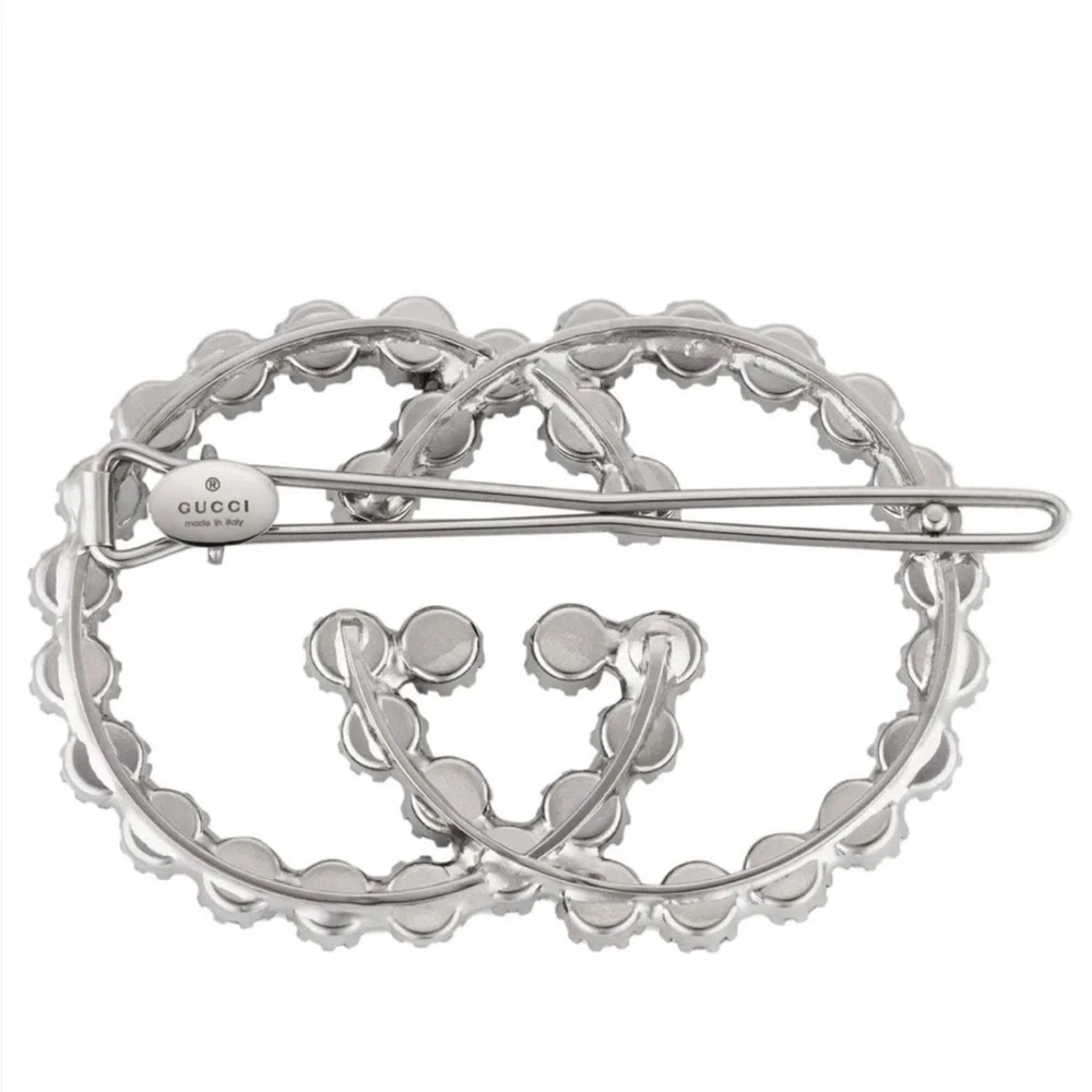 Gucci Silver Interlocking G Hair Clip